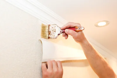 Pose de papier peint à Chambezon — revêtements muraux et toiles de verre
